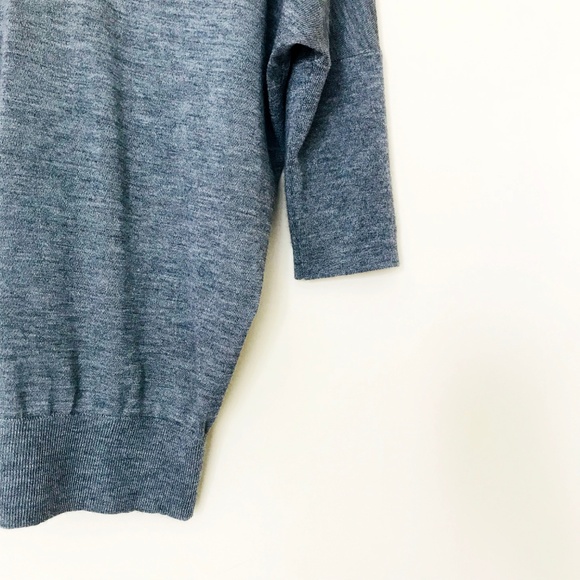 derek lam gray cashmere silk mara batwing sweater - Picture 5 of 8